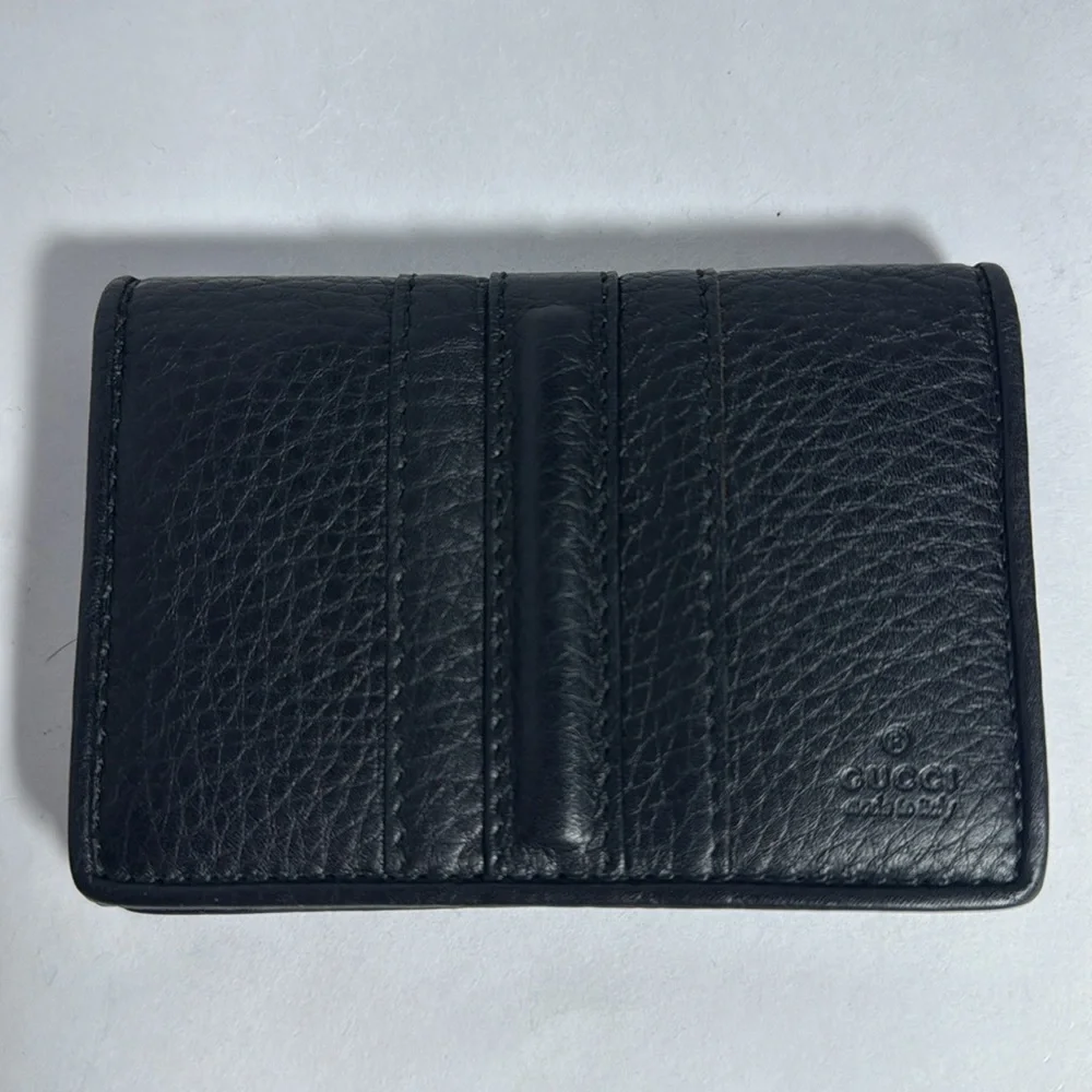 AUTHENTIC BLACK LEATHER GUCCI CARD HOLDER